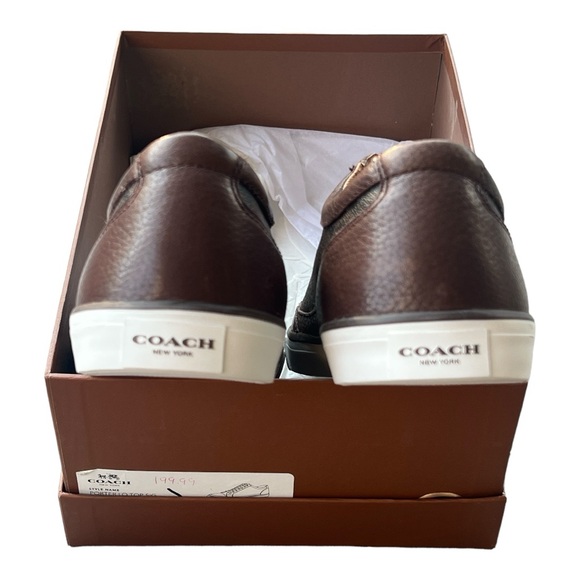 COACH PORTER LOW TOP SNEAKER MAHOGANY UNISEX - Picture 3 of 10